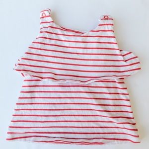 Janie & Jack size 3 Red & White stripe Top